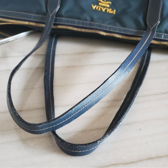 Pre Loved Prada Teal Nylon Tote Bag - Picture 9 of 16